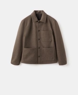 Men's Pockets Regular-Fit Jacket