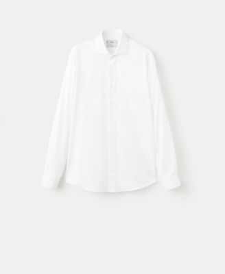 Men's Slim-Fit Cotton Dress Shirt