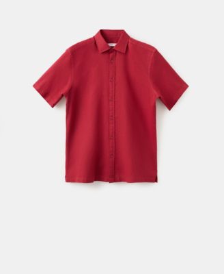 Men's Short Sleeved Cotton Shirt