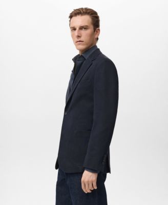 Men's Slim Fit Cotton Blazer