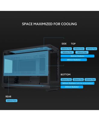 Lian-LI CS A3-mATX-WD Black Mini tower MicroATX Chassis Retail