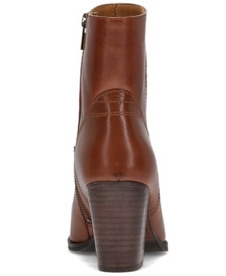 Women's Shiloh Leather Square Toe Zipper Boots