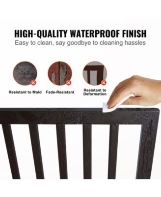 4-Panel Folding Indoor Pet Gate, 24" H x 80.3" W, Adjustable Barrier with Quiet Foot Pads