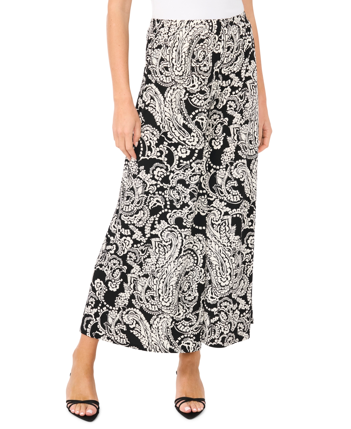 Sam & Jess Women's Wide-Leg Pull-On Pants