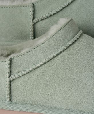 UGG Women's Classic Micro Pull Tab Round Toe Booties