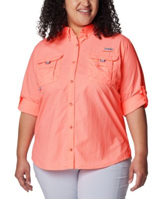 PFG Plus Size Long-Sleeve Outdoor Shirt
