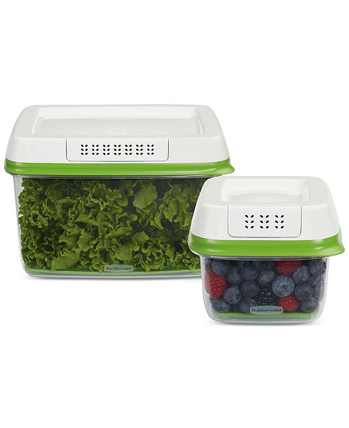 Rubbermaid FreshWorks 2Pc. Produce Saver Set & Reviews Kitchen