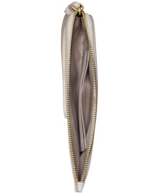 Zippy Smooth Leather Wristlet