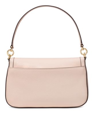 Hudson Pebbled Leather Flap Small Shoulder Bag