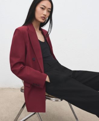 Women's Double-Breasted Suit Blazer
