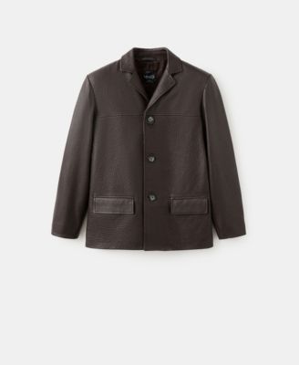 Women's Buttons Leather Jacket