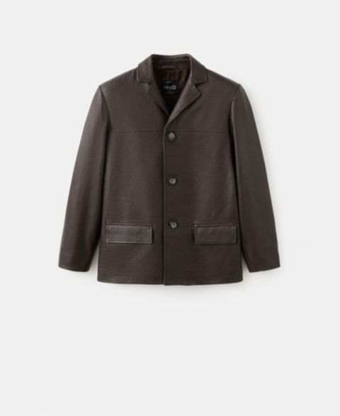 Женские куртки MANGO Women's Buttons Leather Jacket