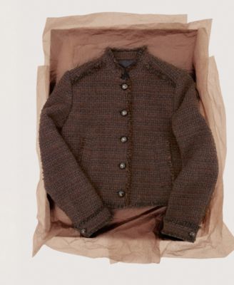 Women's Frayed Ends Tweed Jacket