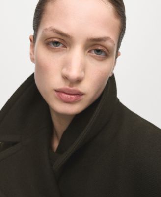 Women's Belted Manteco Wool Coat