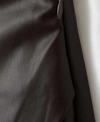 Women's Faux-Leather Culottes Shorts