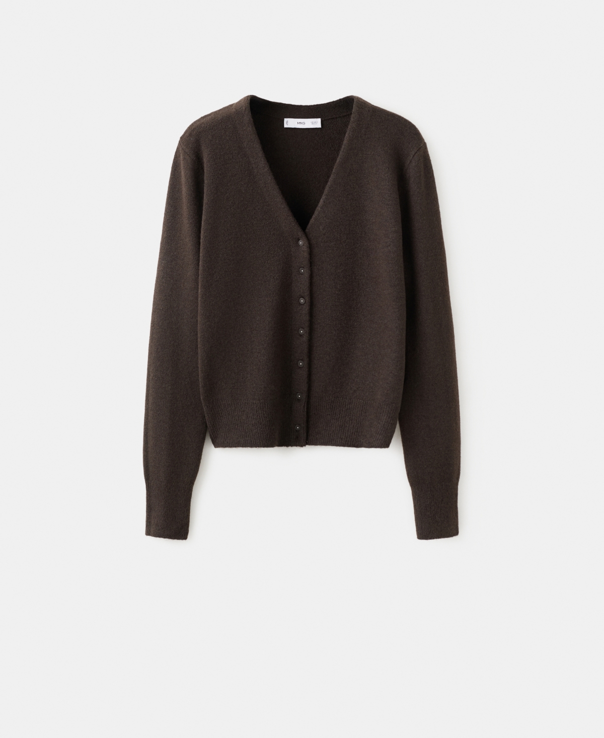 Mango Women's V-Neck Knitted Cardigan Sweater