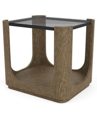 Dante 24" Glass Occasional End Table