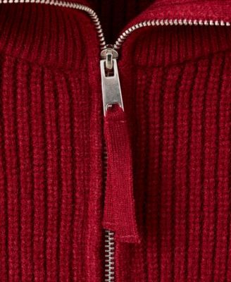 Women's Funnel Neck and Zip Sweater