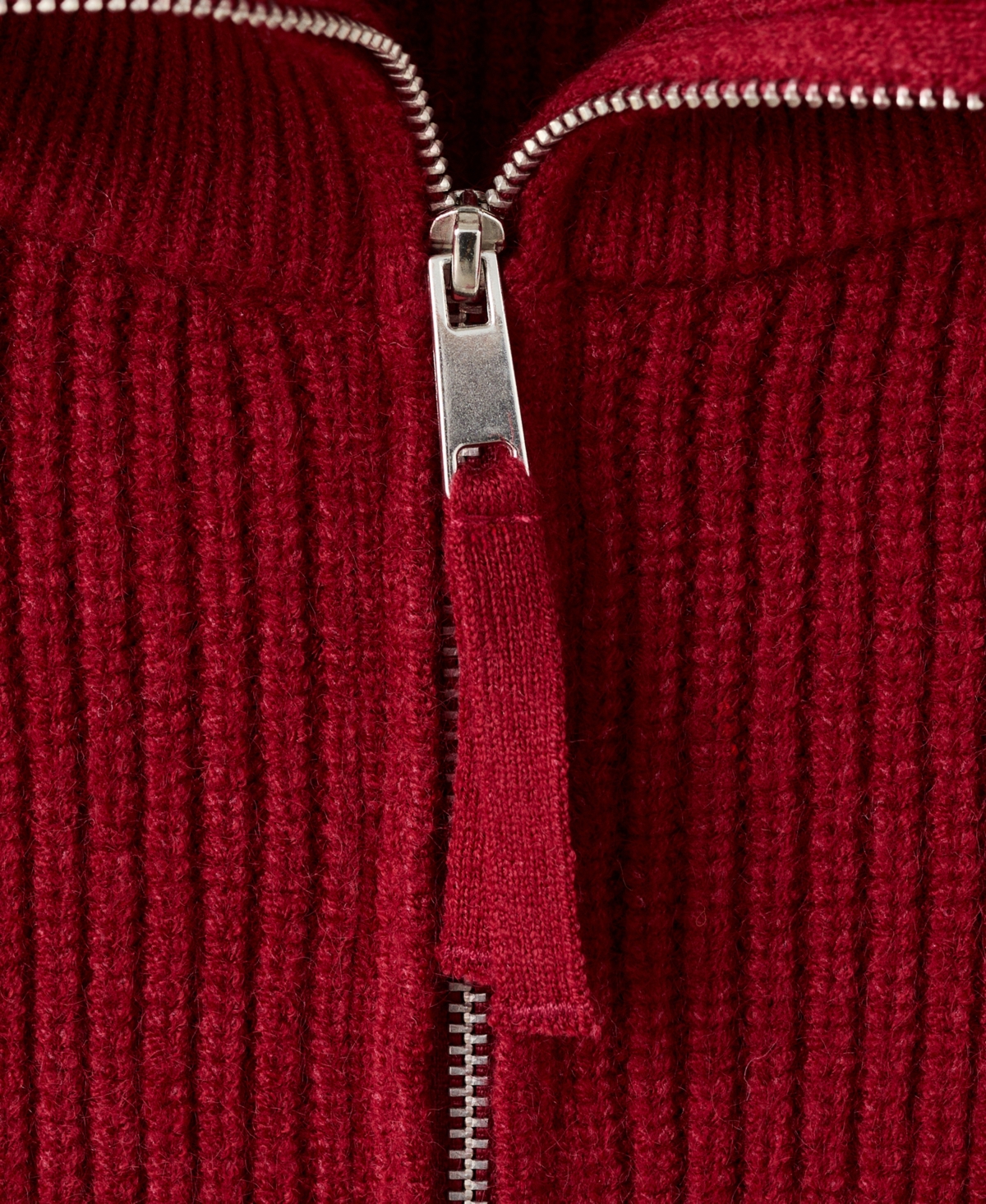 Mango Women's Funnel Neck and Zip Sweater