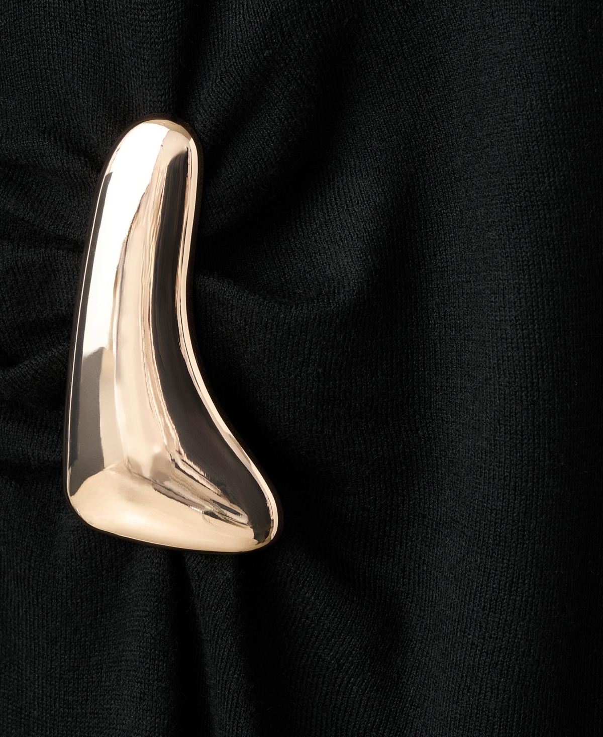 Mango Women's Brooch Turtleneck Knitted Dress