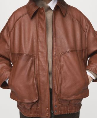 Women's Oversized Leather Jacket