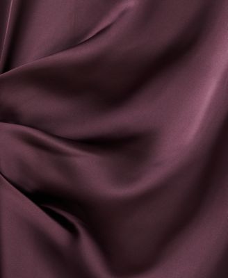 Women's Pleat Detail Satin Dress