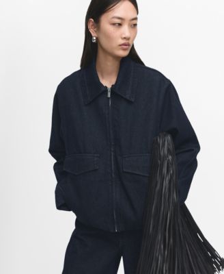 Women's Fur Collar Denim Jacket