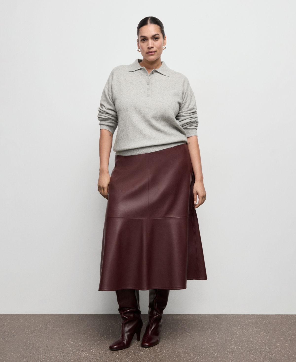 Mango Women's Long-Sleeved Polo-Neck Sweater