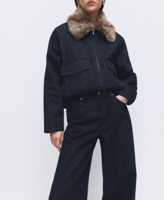 Women's High-Rise Wide Leg Rinse-Wash Jeans