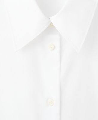 Women's Cotton and Lyocell Blend Straight Shirt