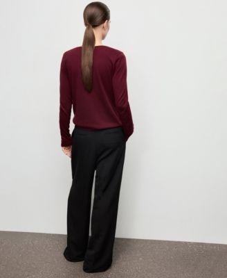 Women's Draped-Neck Sweater