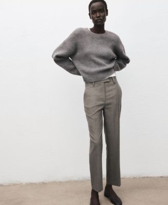 Women's Slim Cropped Pinstripe Pants