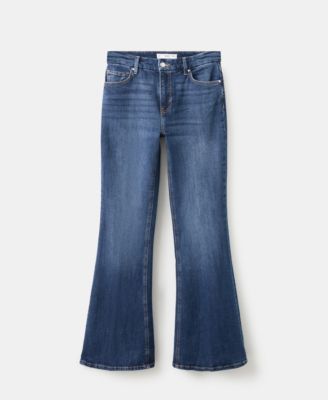 Women's Violet Flared High-Rise Jeans