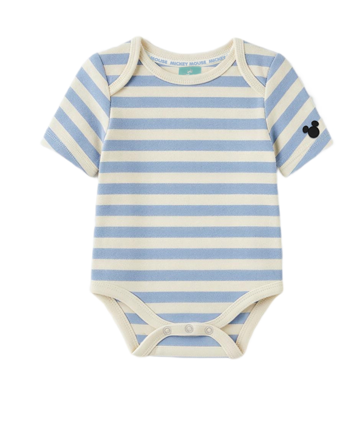 Disney Baby Boys' Mickey Mouse Bodysuit & Denim Shortall, 2-Piece Set