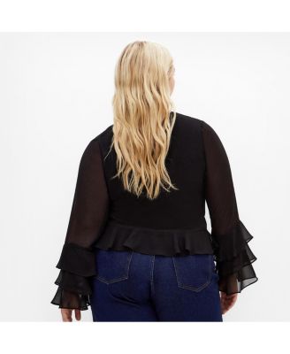 Women's Plus Size Trixie Ruffle Top