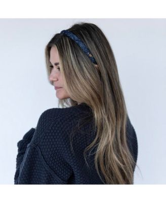 Women's Classic Thin Padded Headband - Light Wash Stars