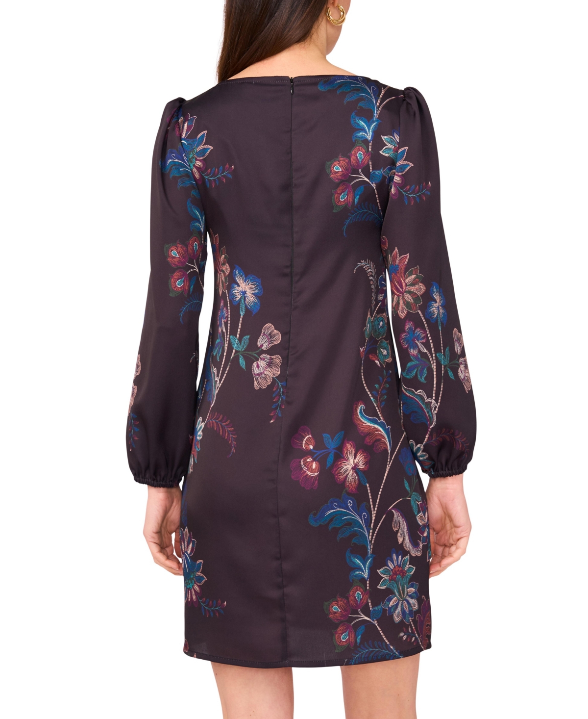 Vince Camuto Women's Woven Crewneck Dress