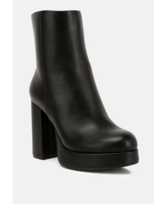 Womens beauty block heel platform ankle boots