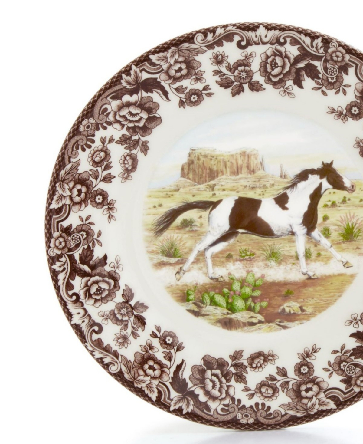 Spode Woodland Paint Horse Salad Plate