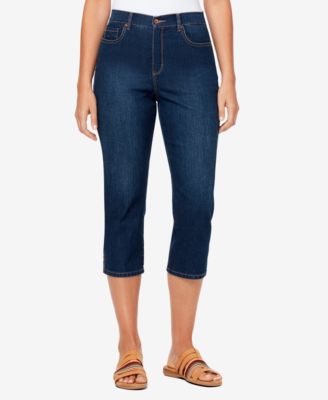 Petite Amanda High-Rise Five Pocket Capri Jeans