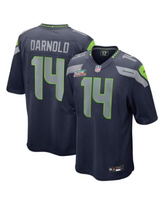 Men's Sam Darnold Navy Seattle Seahawks Super Bowl LX Game Jersey