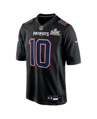 Men's Drake Maye Black New England Patriots Super Bowl LX Fashion Game Jersey