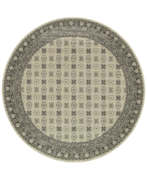Jhb Design Tidewater Kandula Ivory/Grey 7'10in Round Rug