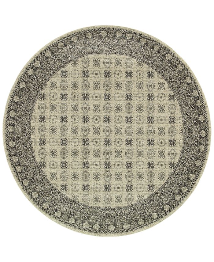 JHB Design Tidewater Kandula 7'10" Round Rug Macy's