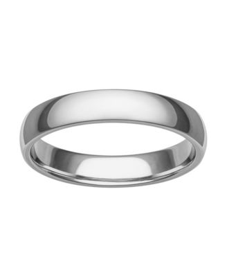 Men's Platinum Ring, 4mm Wedding Band