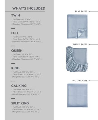 Satin Luxury 6-Pc. Sheet Set, King