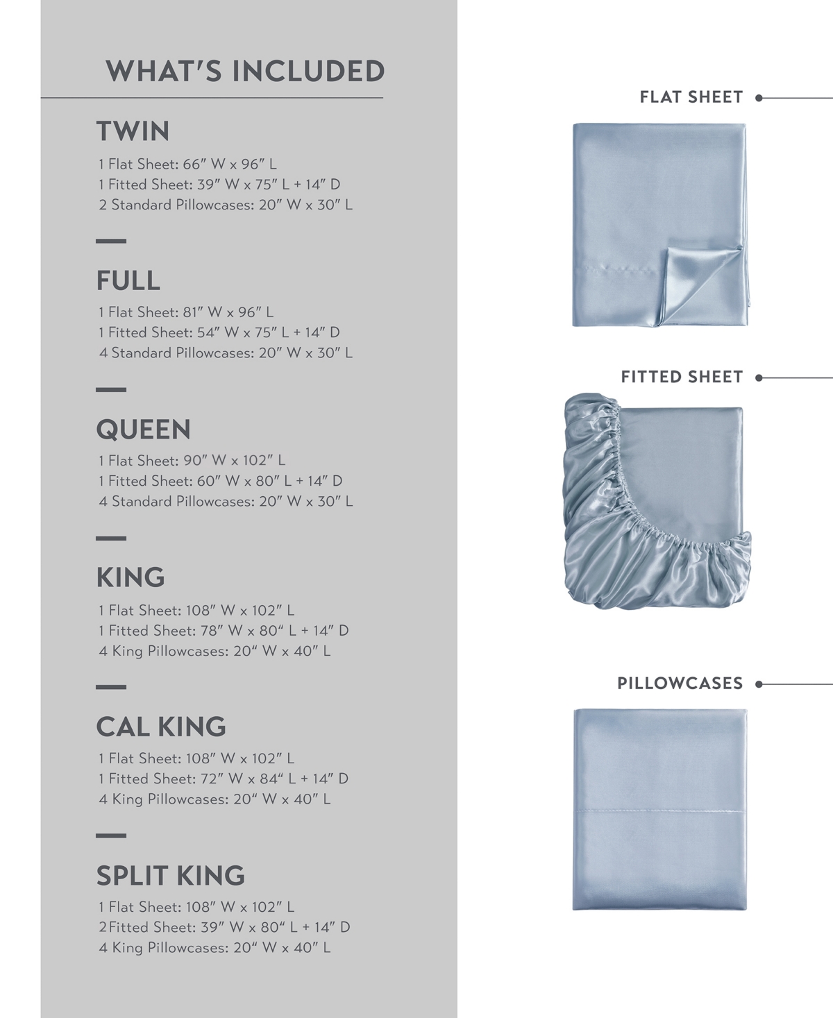 Madison Park Essentials Satin 6-Pc. Sheet Set