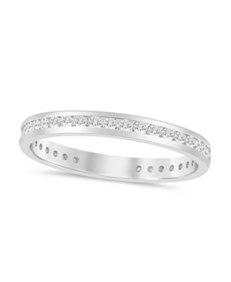 Diamond Channel Set Eternity Band (1/2 ct. t.w.) in 14k White Gold