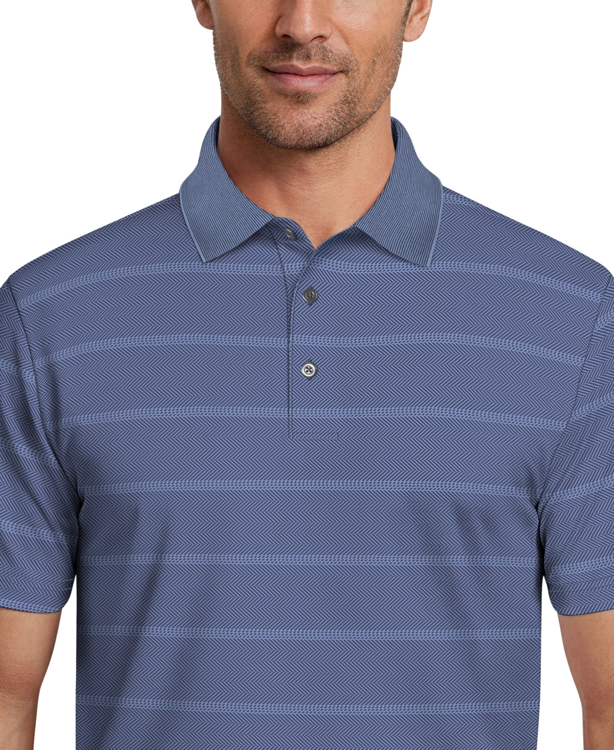 Pga Tour Men's Striped Classic-Fit Golf Polo Shirt
