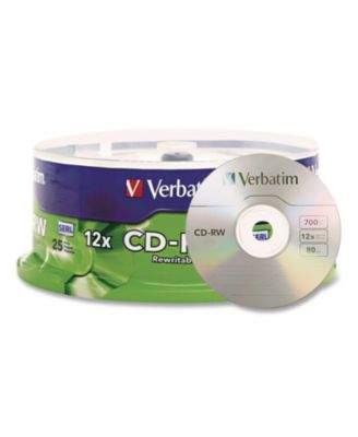 95155 700 MB/80 min 12x CD-RW Rewritable Disc - Silver (25/Pack